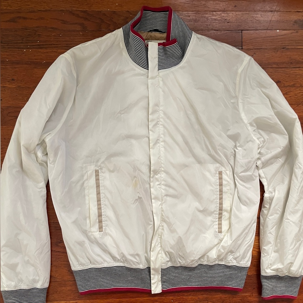 GUCCI white bomber jacket